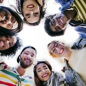 Group Students Smilling